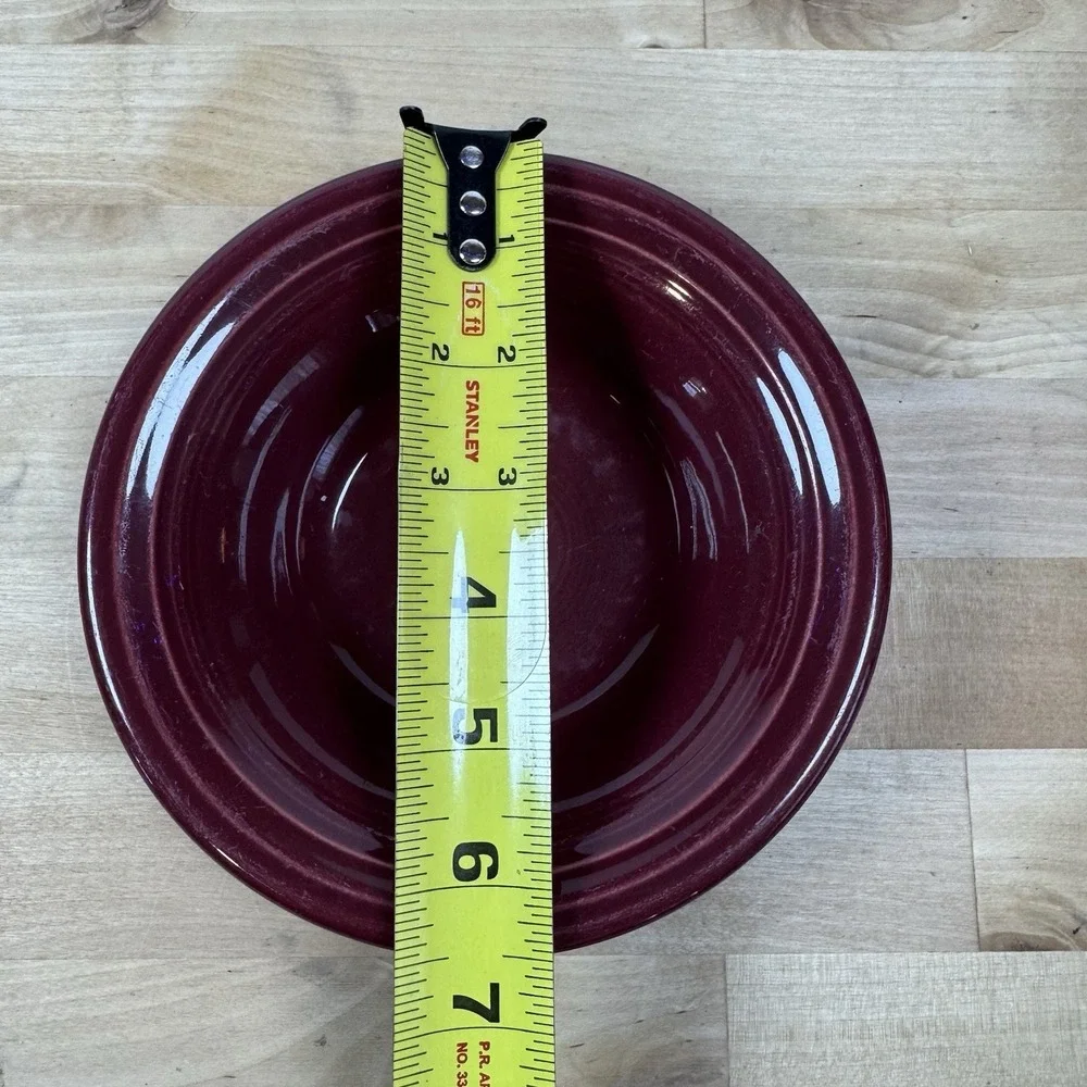 Homer Laughlin Fiesta 6 1/2 Inch Stackable Cereal Bowl 11 OZ Cinnabar Fiestaware